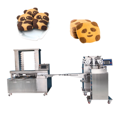 Mesin Produksi Cookie Cartoon Cute Panda dengan Daya 3.5kw sepenuhnya otomatis