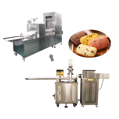 Peralatan Bakar Otomatis Baris Produksi Kue Beku Dengan Depository Cookie