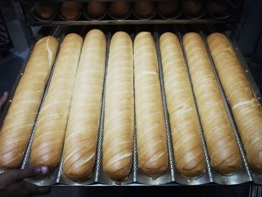 304SS 4500w Baguette Production Line Untuk Roti Roti